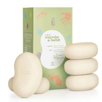 Mamá y Bebé Jabones en barra puro vegetal 5 x 100g