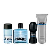 Musk Marine Fragancia de Hombre con Refresh Deo y Shampoo