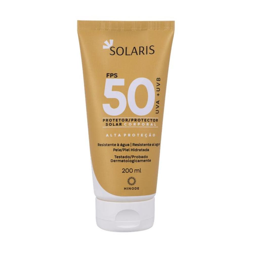 Protetor Solar Corporal Solaris UVA e UVB FPS 50 200ml