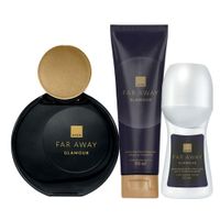 Far Away Glamour Perfume de Mujer con Hidratante y Deo