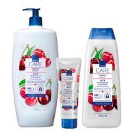 Avon Care 6 En 1 Kit x3 Cereza Crema Cuerpo con Manos