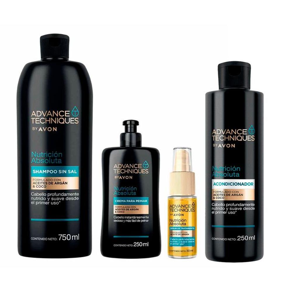 Advance Techniques Nutrición Absoluta Rutina Capilar x4