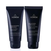 Rutina Homem Barba crema de afeitar con gel post afeitado