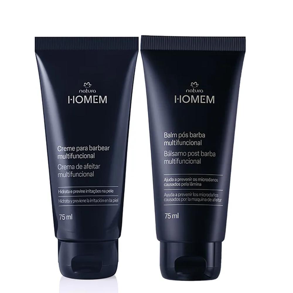 Rutina Homem Barba crema de afeitar con gel post afeitado