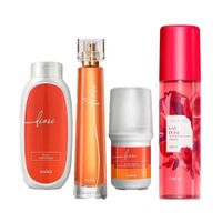 Fiori Perfume de Mujer con Talco Deo Roll On y Refresh