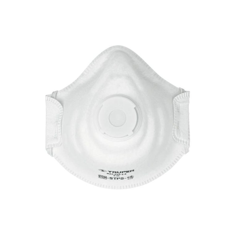 Respirador N95 con válvula para polvos y partículas Truper - 19757