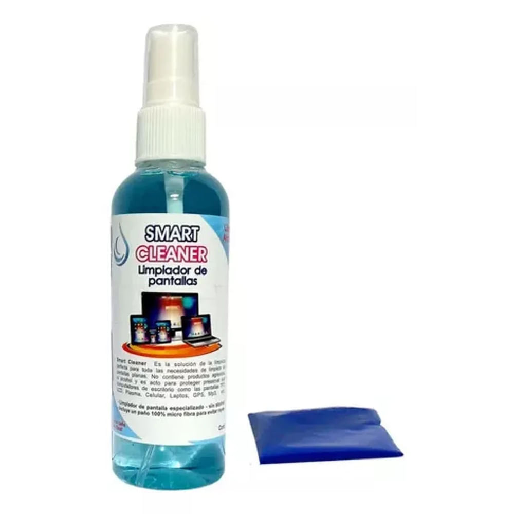 Smart Cleaner Limpiador De Pantallas 120ml Y Paño Regalo - EDI-120ML