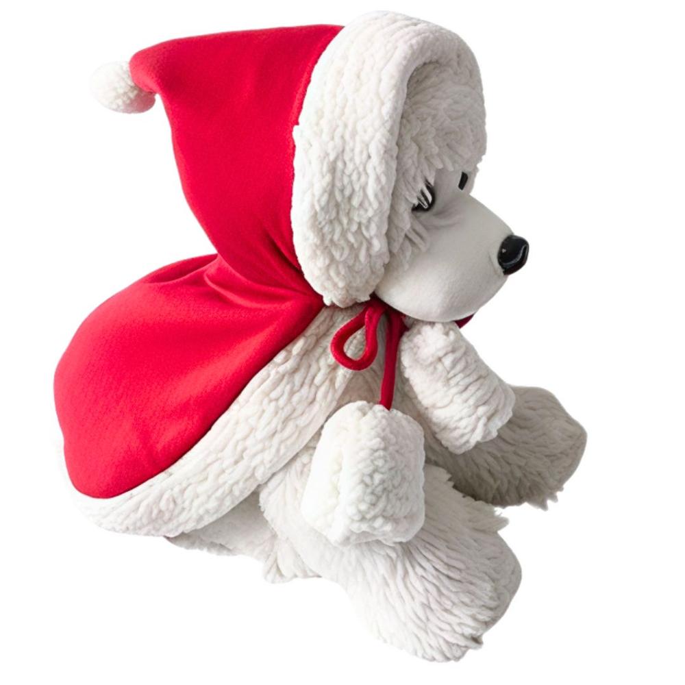 CAPA con Capucha y Lazo ajustable para Navidad para Mascotas Talla M