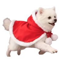 CAPA con Capucha y Lazo ajustable para Navidad para Mascotas Talla L