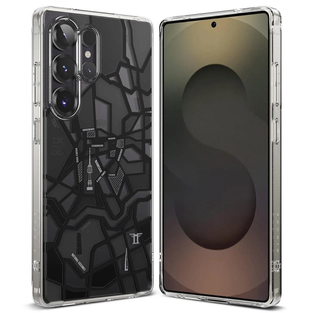 Case Ringke Fusion Design Black Seoul Map - Galaxy S25 Ultra