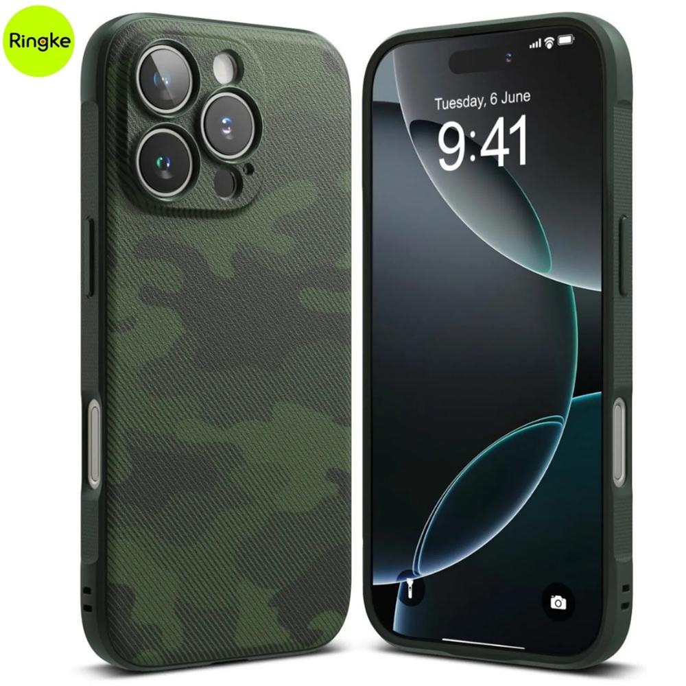 Case Ringke Onyx Camo Green iPhone 16 Pro Max