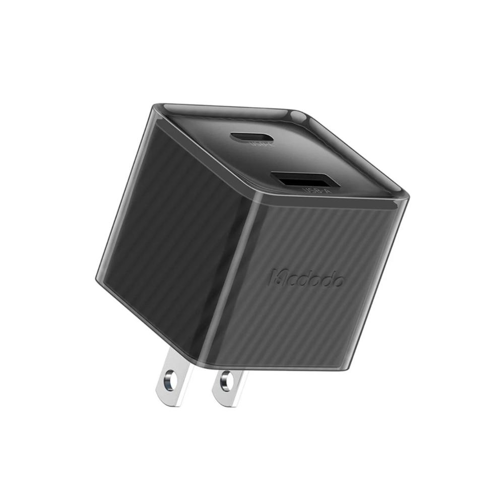 Cargador Mcdodo 33W GaN Carga Rapida PD Dual Output US Black MCB5 Negro