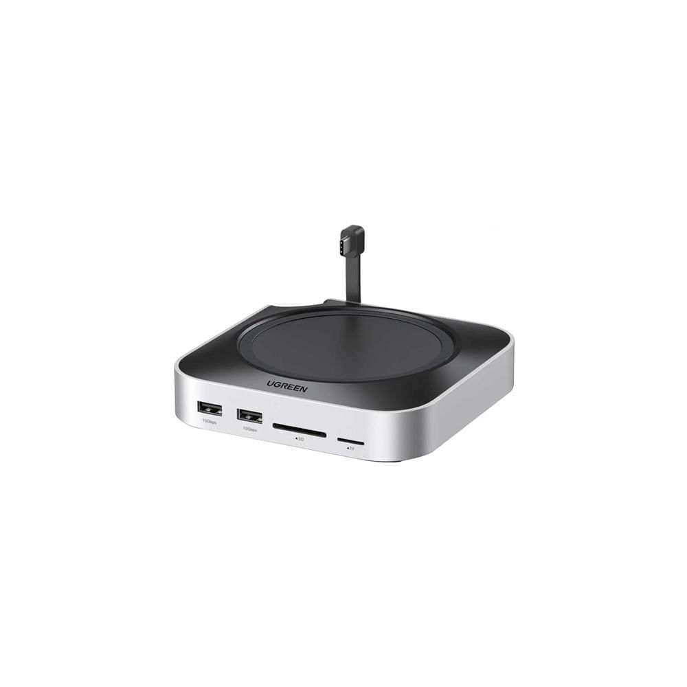 Docking Ugreen Mac Mini M4 USB-C 8 en 1 SSD NVMe 10Gbps CM841-65487 Blanco