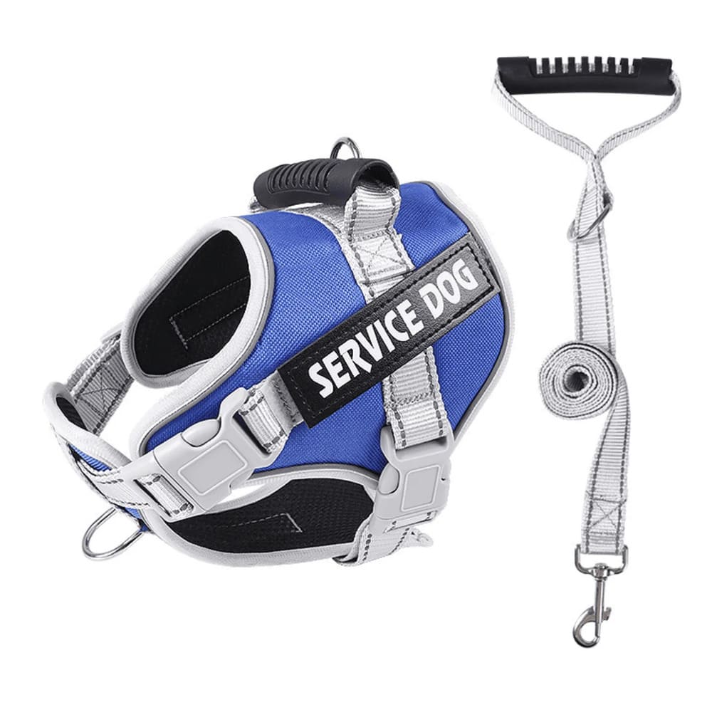 Pechera de Seguridad Reflectante Ajustable de Color Azul Oscuro Talla L