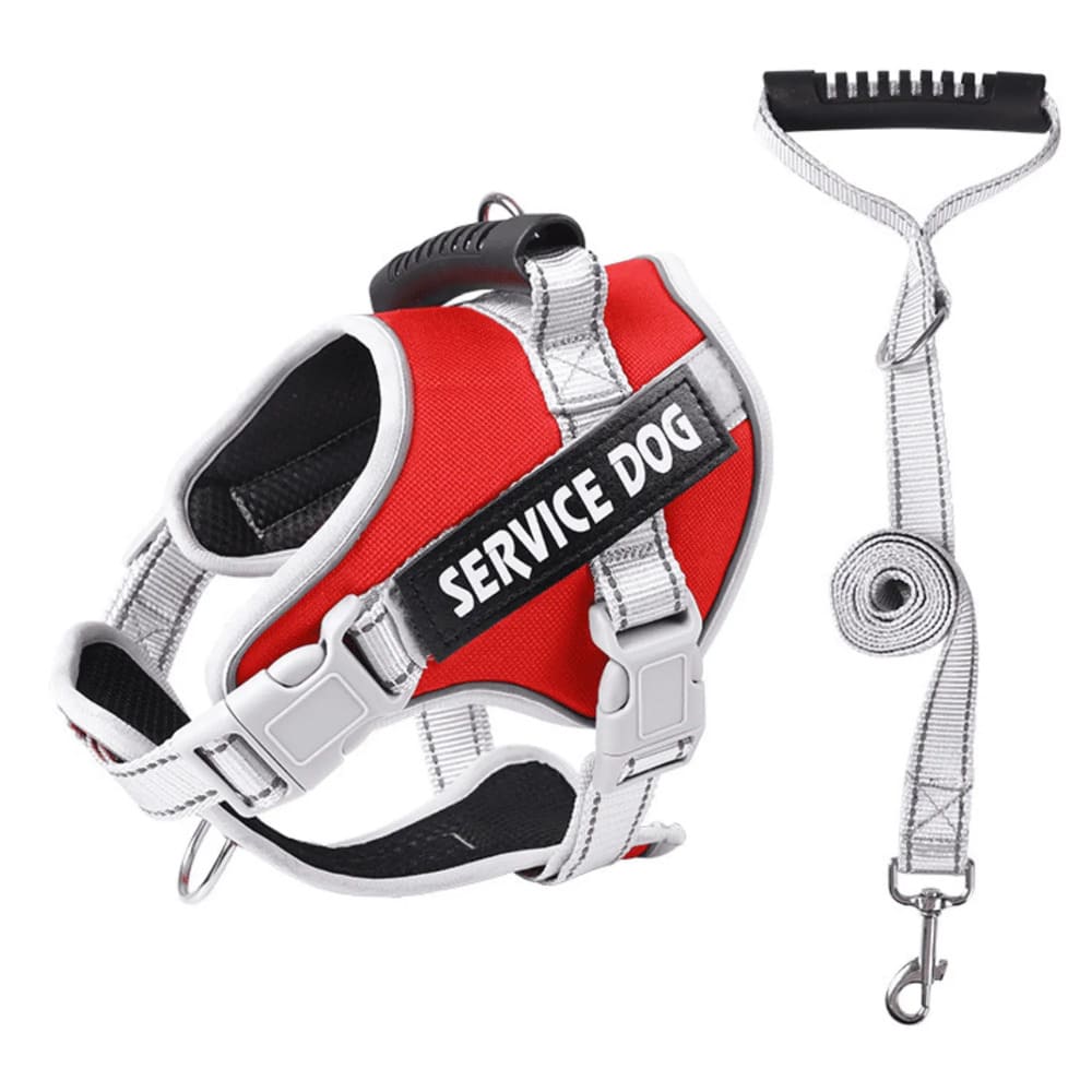 Pechera de Seguridad Reflectante Ajustable de Color Rojo Talla L