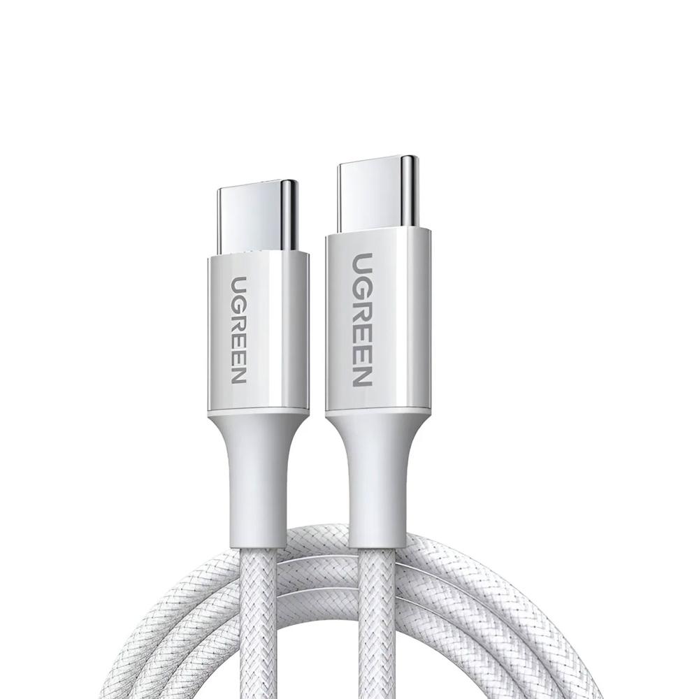 Cable Ugreen USB-C a USB-C PD Fast Charging Trenzado 1M 100W Gris L502 65255