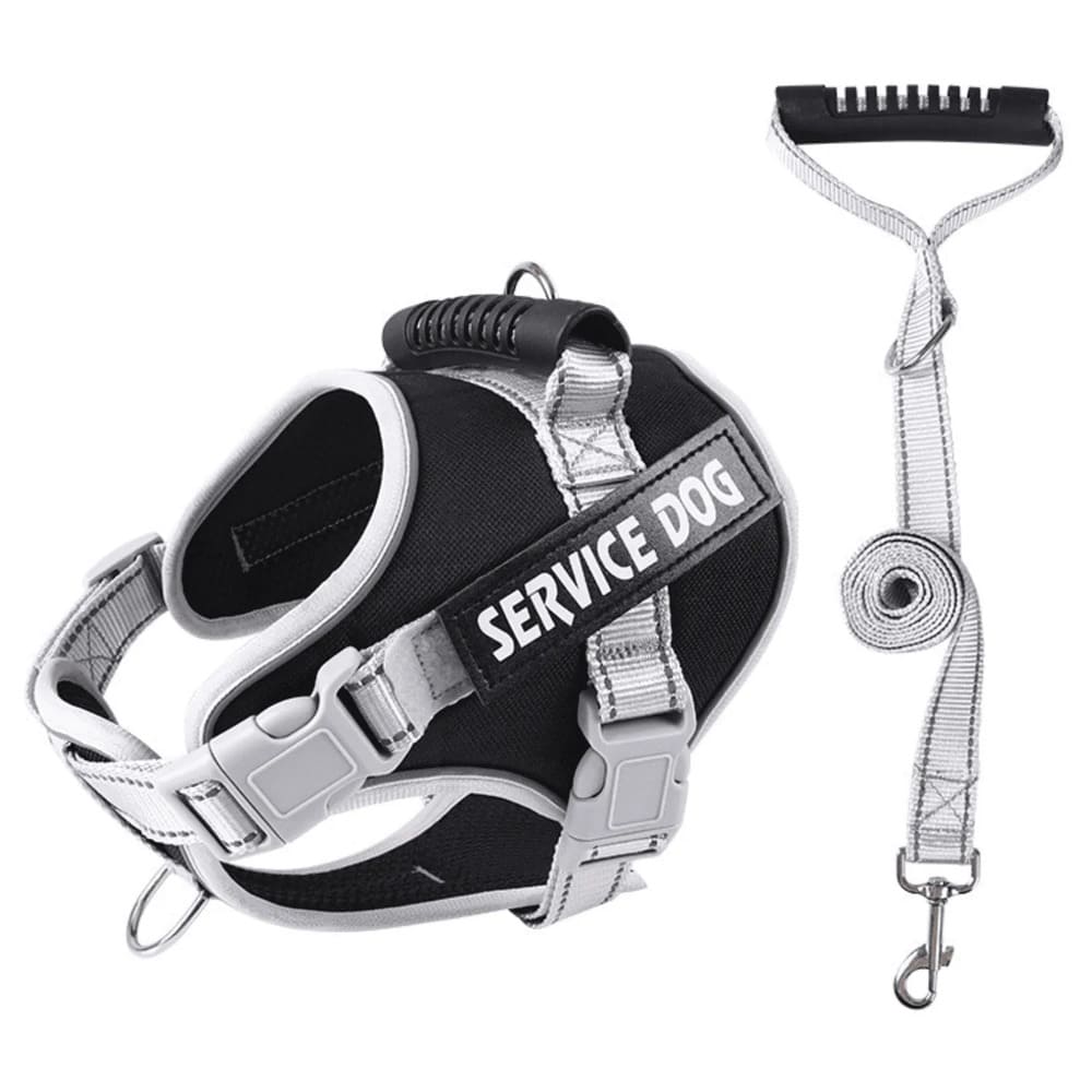 Pechera de Seguridad Reflectante Ajustable de Color Negro Talla L