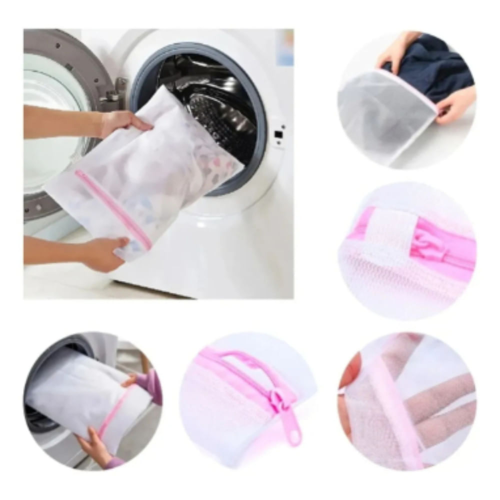 Pack 4 Bolsa de Malla para Lavadora 40x50 cm