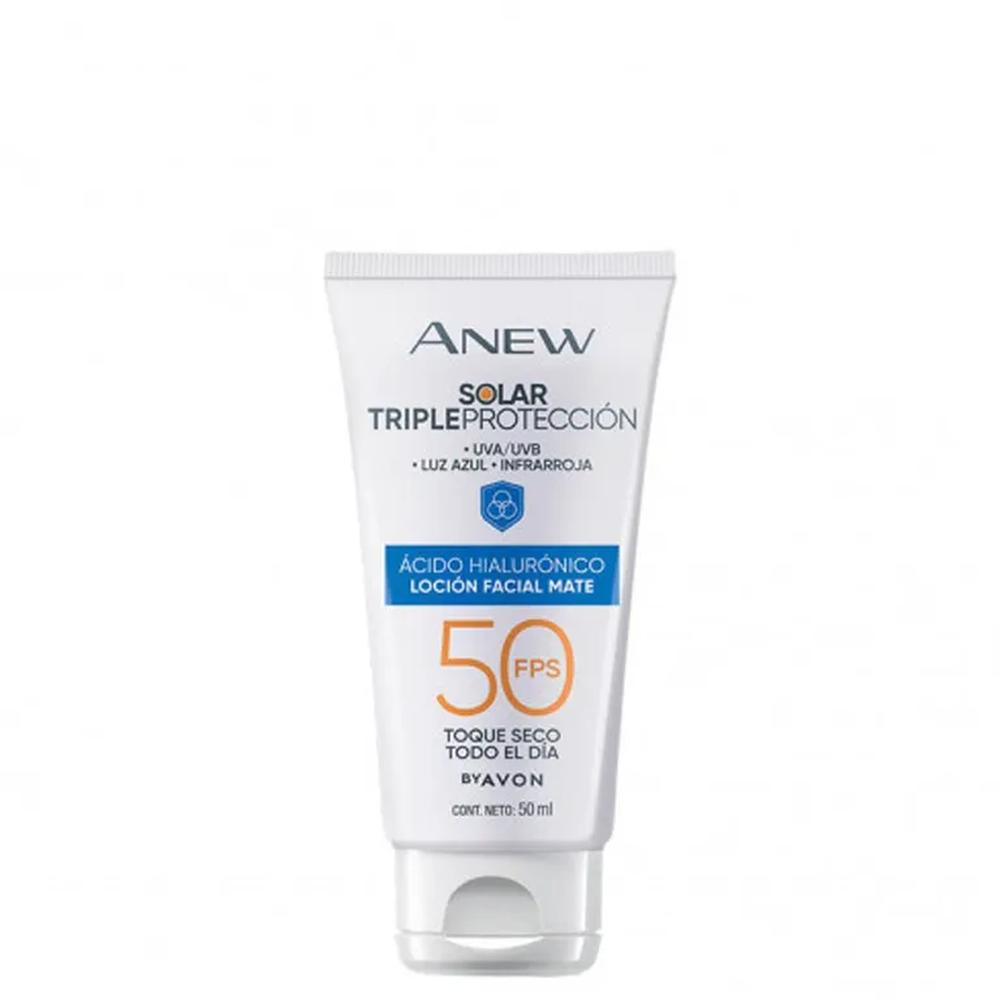 Anew Solar Triple Protección Loción Facial Mate FPS 50