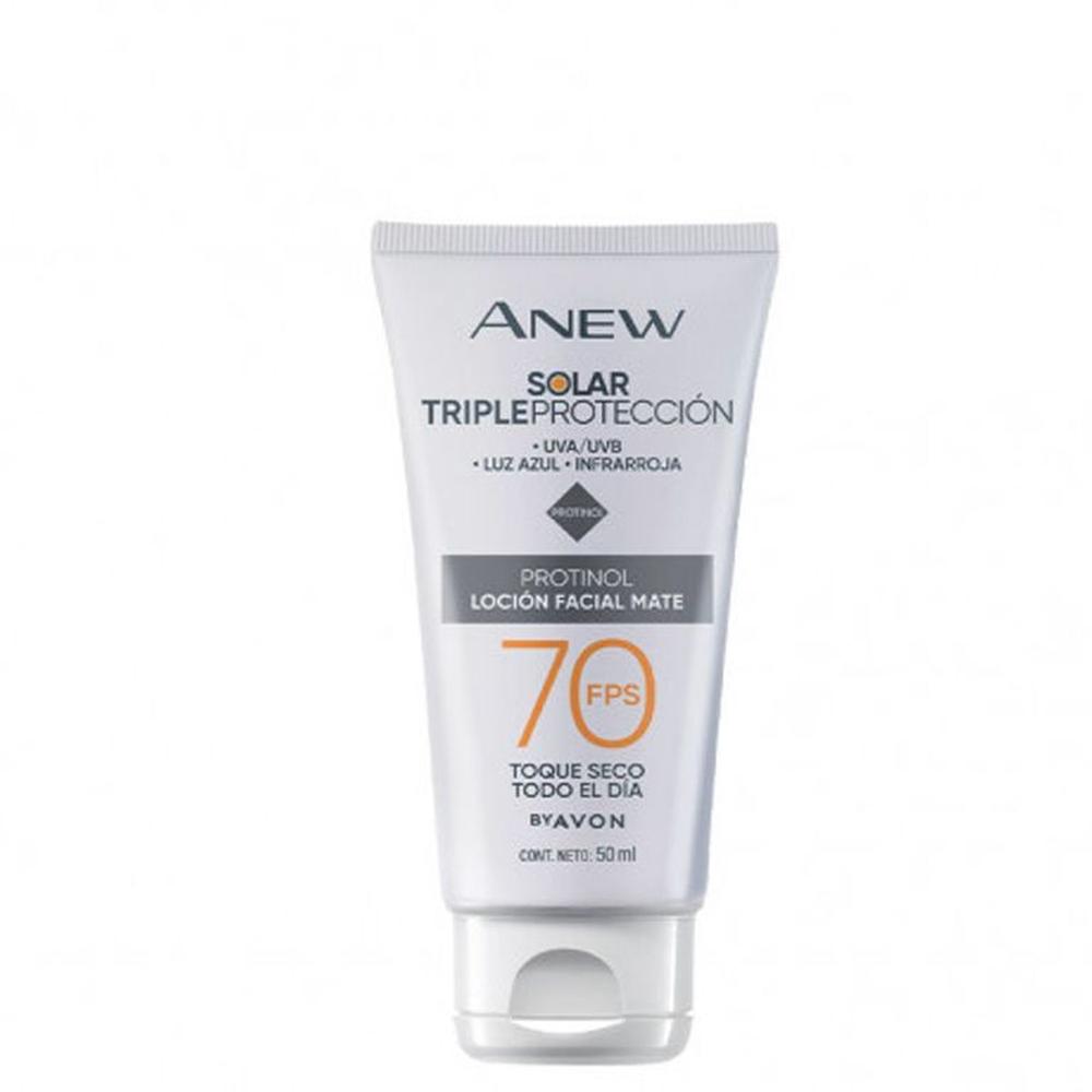 Anew Solar Triple Protección Loción Facial Mate FPS 70