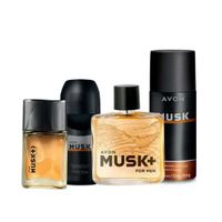 Musk Fragancia de Hombre con Deo Roll on Spray y Mini