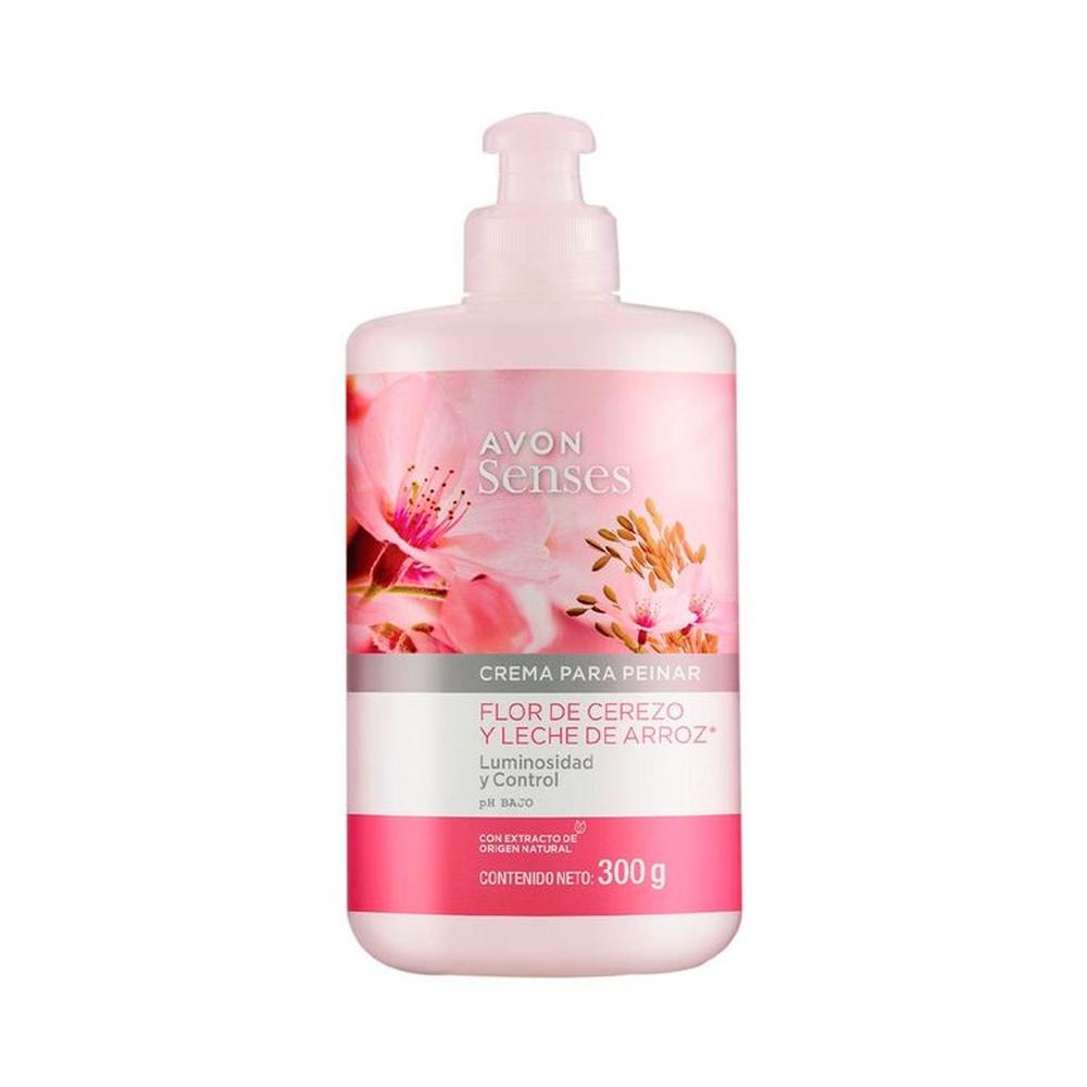 Crema para Peinar Flor De Cerezo Y Leche De Arroz Avon Senses ...