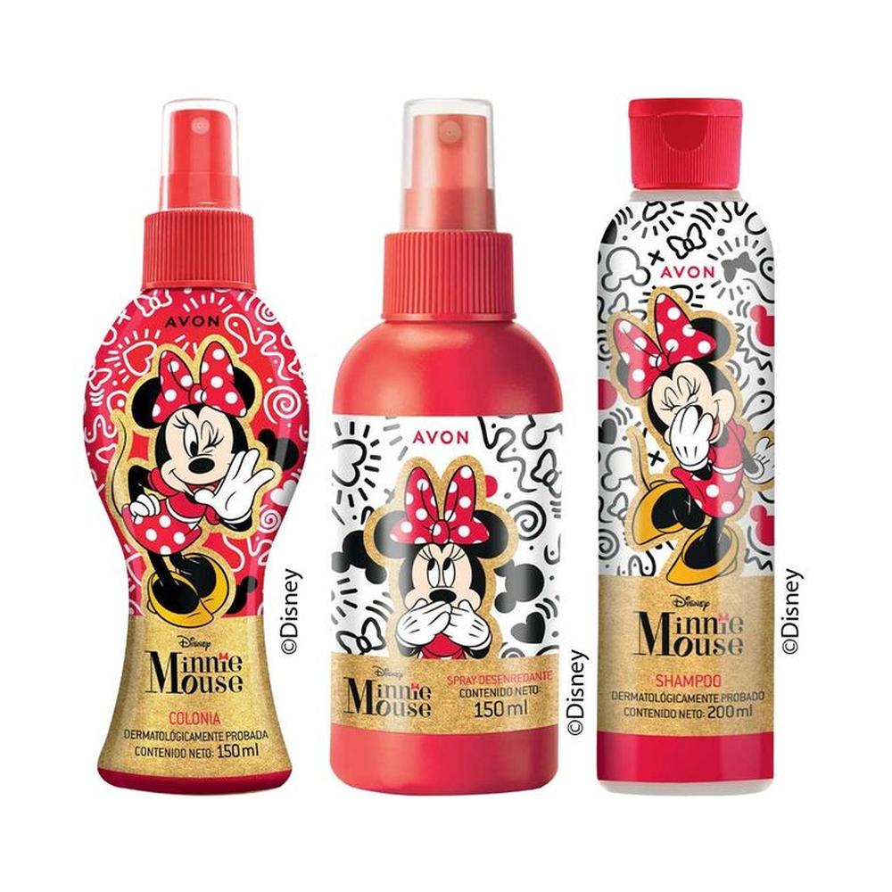 Minnie Mouse De Disney Colonia con Desenredante y Shampoo