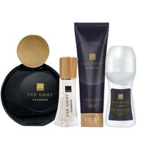 Far Away Glamour Perfume de Mujer con Mini Deo y locion