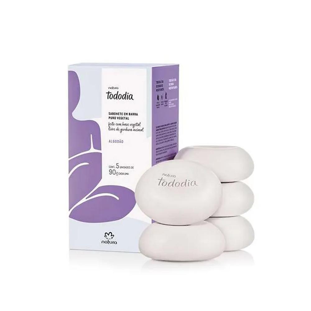 Tododia Algodon Jabones en barra 5 unidades de 90 g c/u