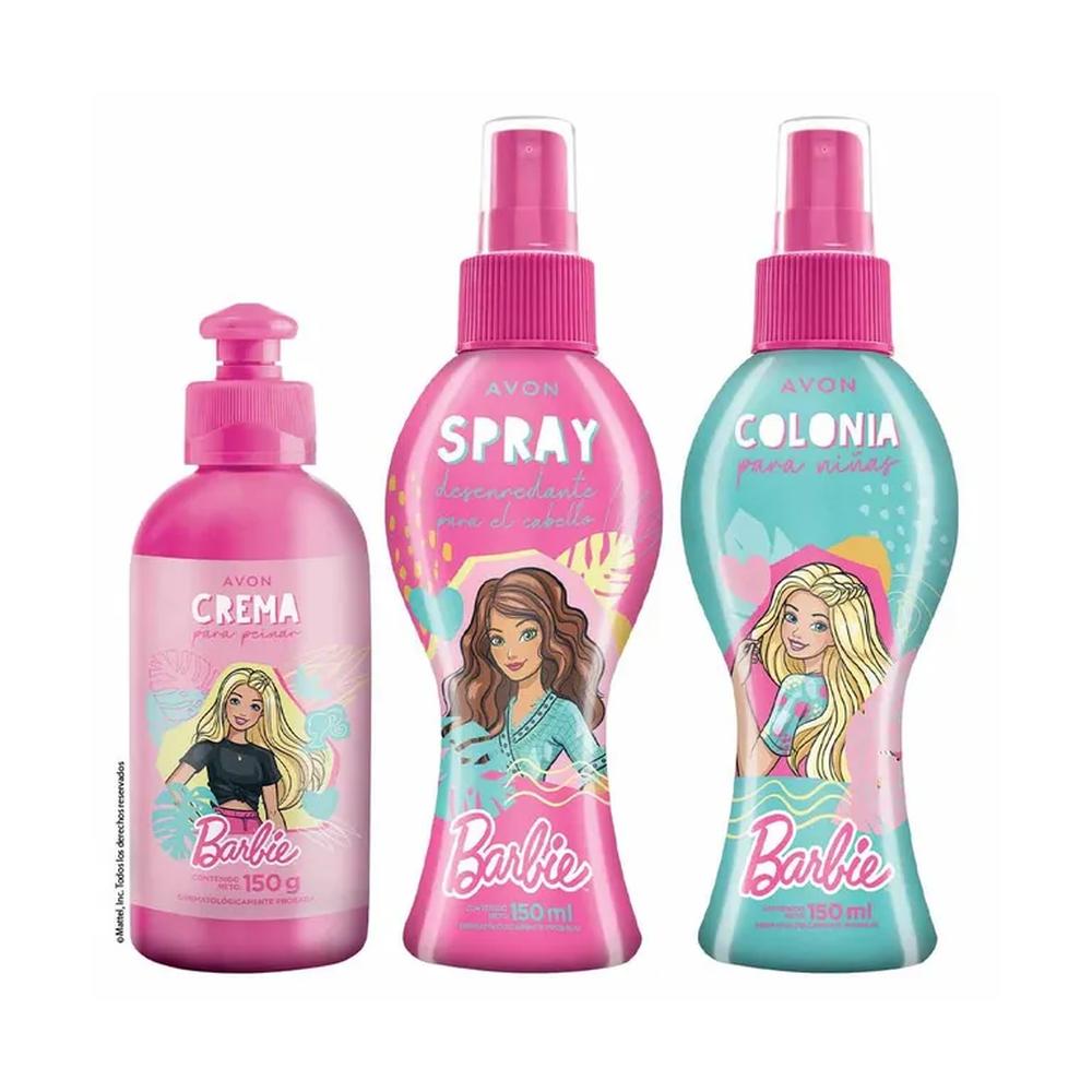 Barbie De Mattel  Kit Colonia con Crema de Peinar y Desenredante
