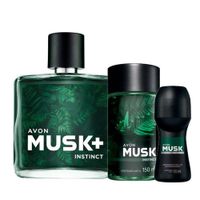 Musk Instinct Fragancia de Hombre con Deo y Refresh