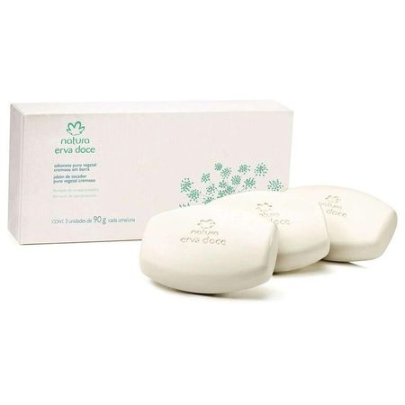 Erva Doce Jabones puro vegetal cremosos en barra