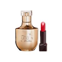 UNA Brillo Perfume de Mujer con Labial Rojo 2C Natura
