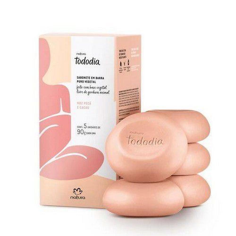 Tododia Nuez Pecán y Cacao Caja de Jabones 5 unidades de 90 g c/u