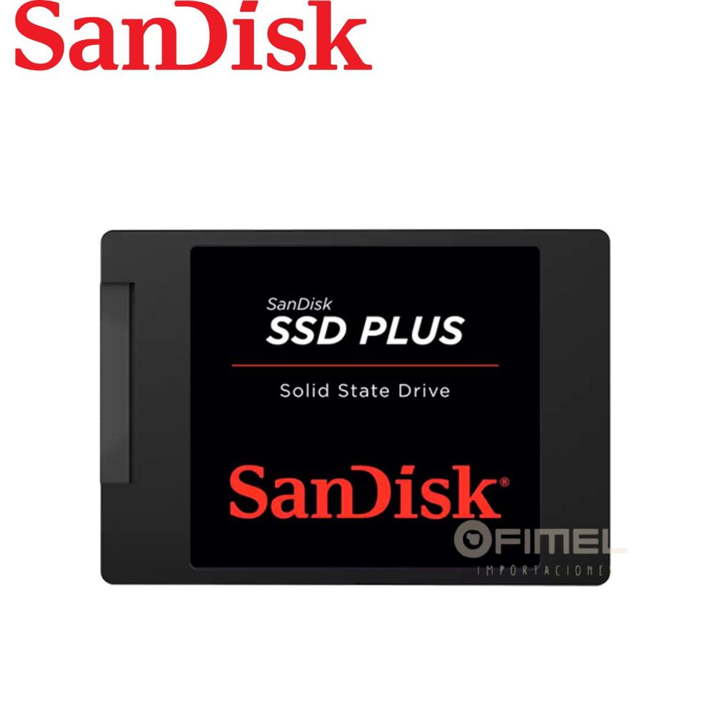 Unidad de estado sólido SANDISK SSD PLUS. 1TB.SATA 6Gb-s. 2.5 pulgadas. 535 MB-s. 450 MB-s