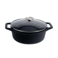 Olla Holandesa Esmaltada Victoria 4QT Con Tapa De Vidrio