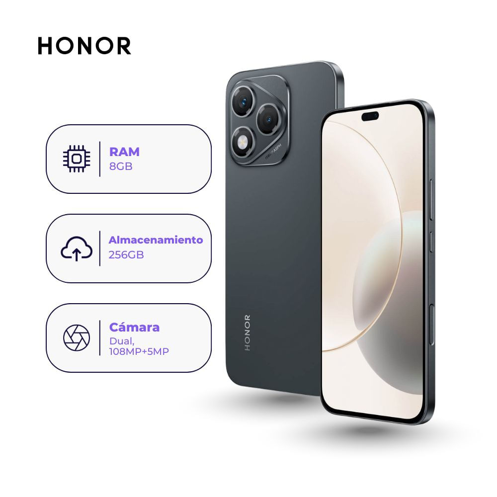 Honor 400 Lite 256GB 8GB Negro