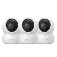 Kit 3 Cámaras Vigilancia H6C PRO Full HD 2MP Ezviz Audio Bidireccional Botón llamada