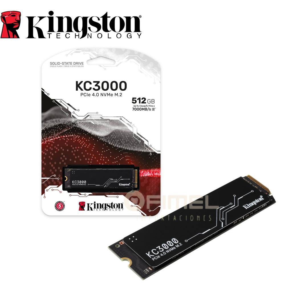 Unidad en estado solido Kingston KC3000 - 512GB - M.2 2280 PCIe Gen 4.0 NVMe