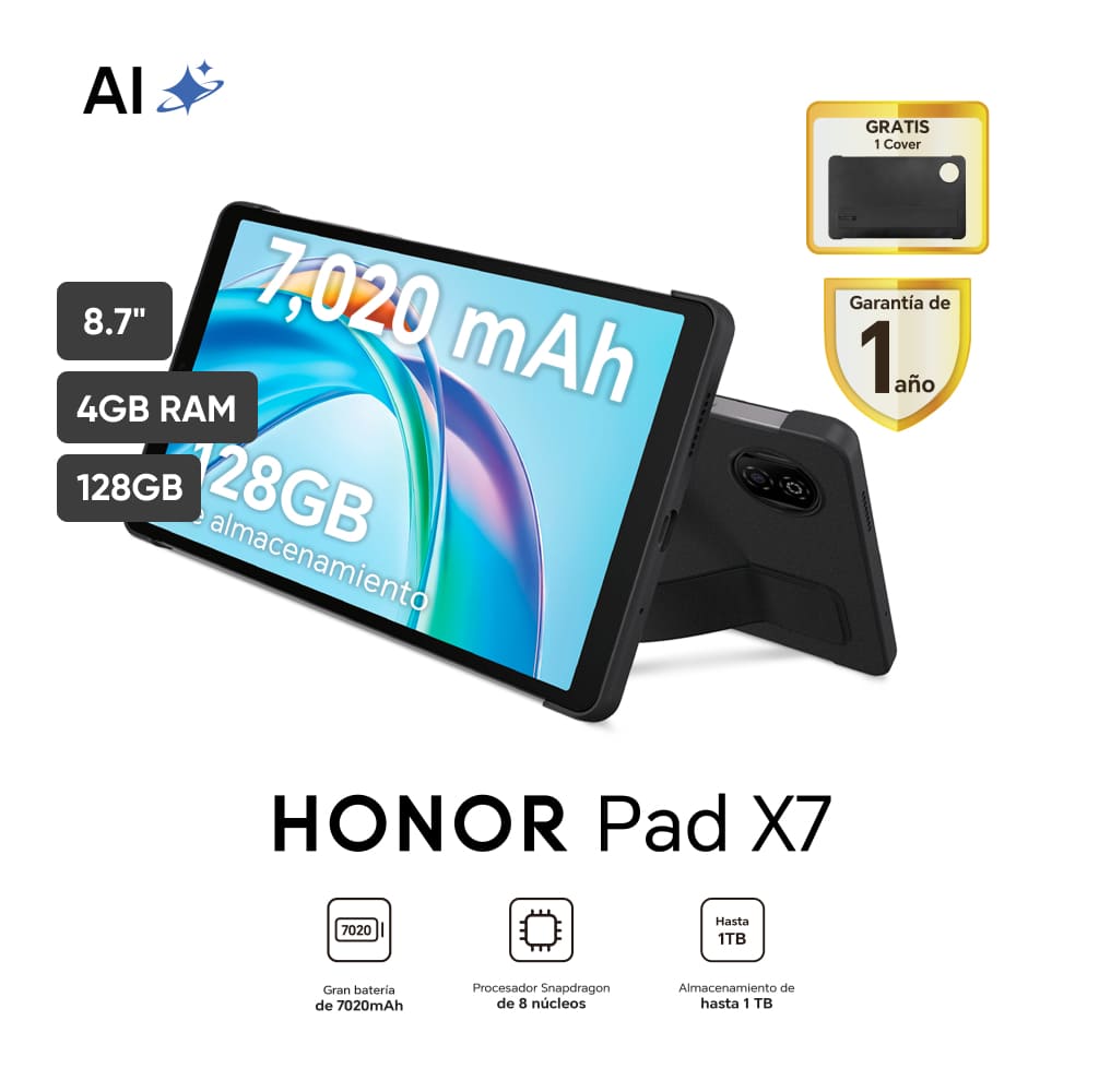 Tablet HONOR Pad X7 8.7''4GB 128GB Space Gray