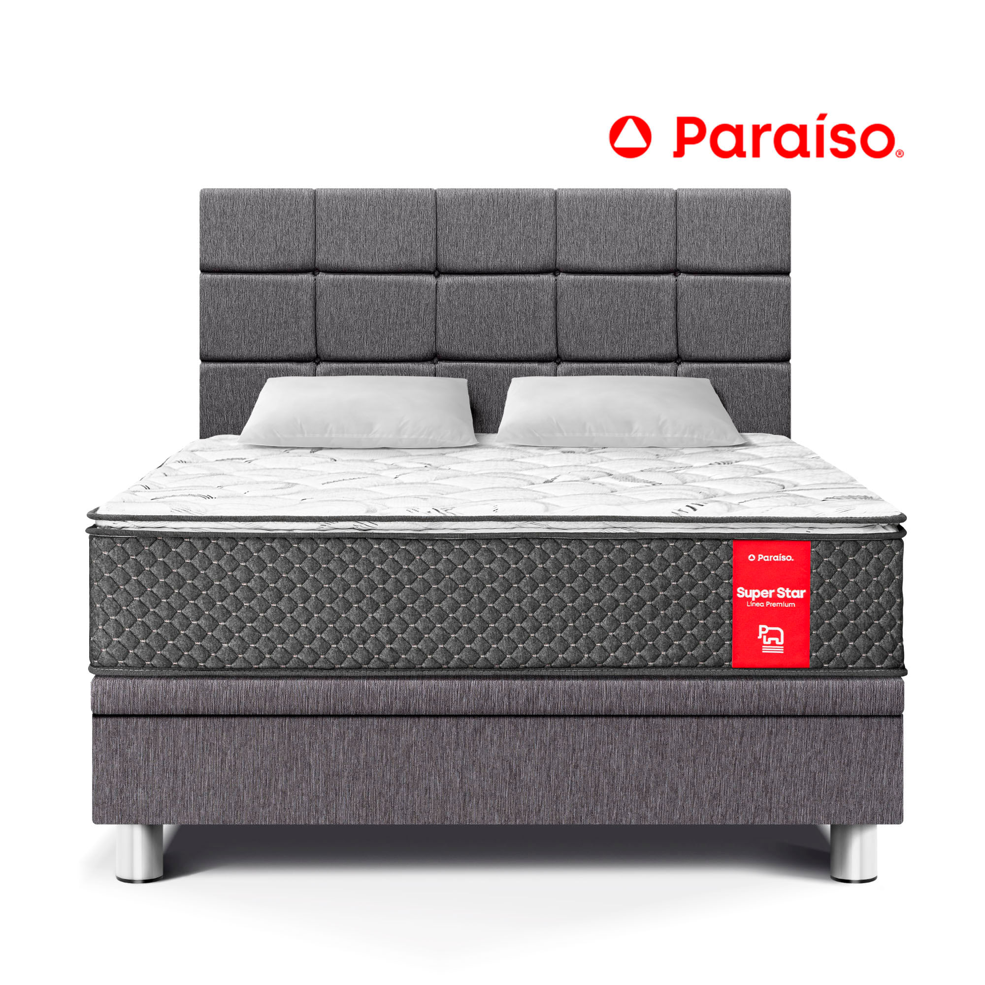 Dormitorio Boxet PARAISO Blocks Super Star Queen Gris