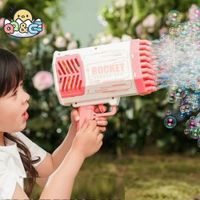 Lanza Burbujas Bazooka Luz40 Agujeros Navidad Regalo Genieka