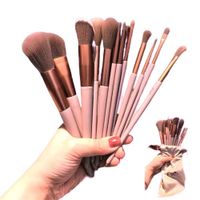 Juego de Brochas 13 Piezas Maquillaje + Estuche Regalo Día de la Madre