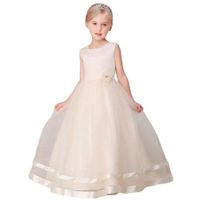 Vestido Blanco Niña Little Girl White Largo Bautizo Cumpleaños