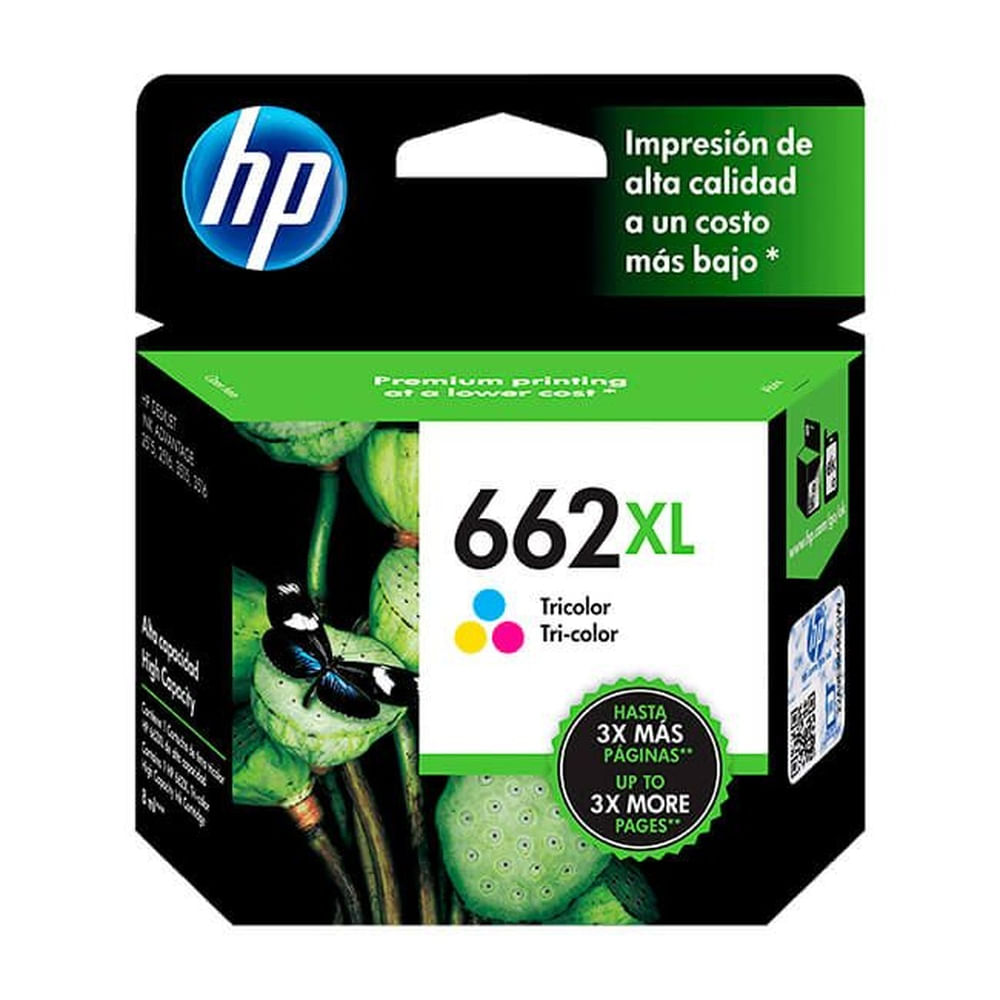 CARTUCHO DE TINTA HP 662XL CZ106AL TRICOLOR 330 PAG