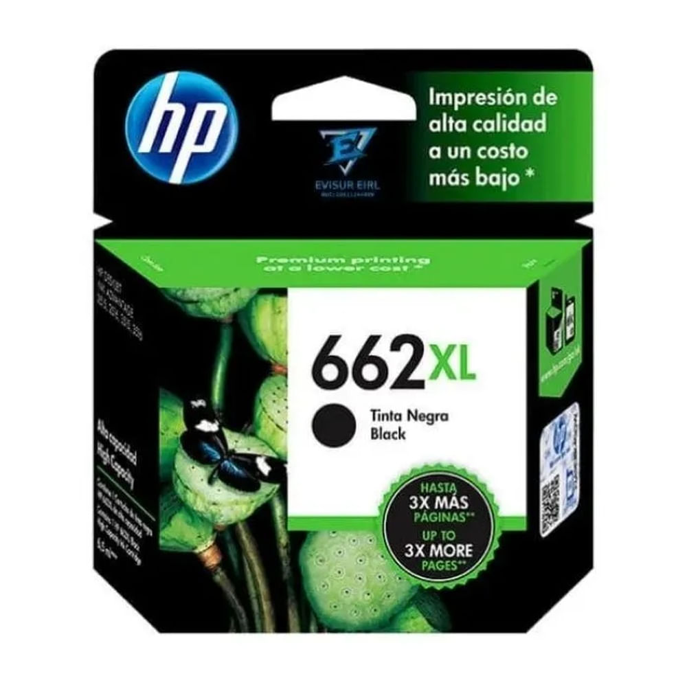 TINTA HP CZ105AL 662XL NEGRO