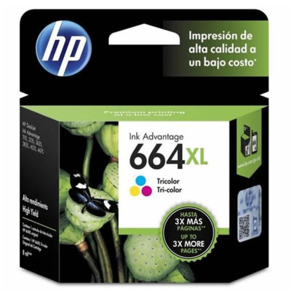 TINTA HP F6V30AL (664XL) COLOR 330 PGS