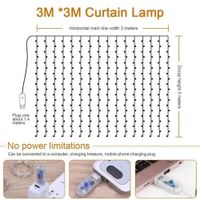Malla 300 Luces LED USB + Control Remoto 3x3m 8 Modos Navidad Genieka