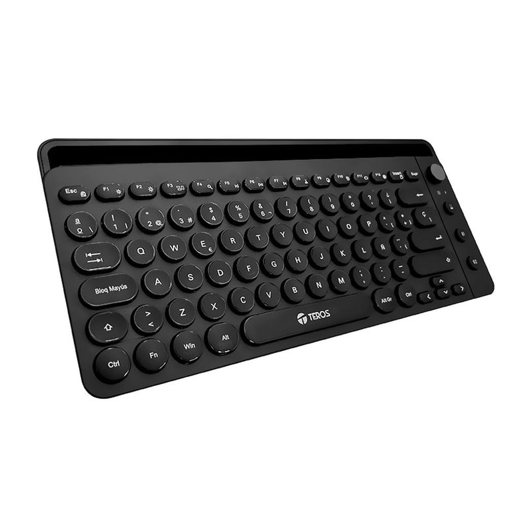 Teclado inalámbrico TEROS TE-4064N 2.4 GHz bluetooth 3.0 / 5.2 negro