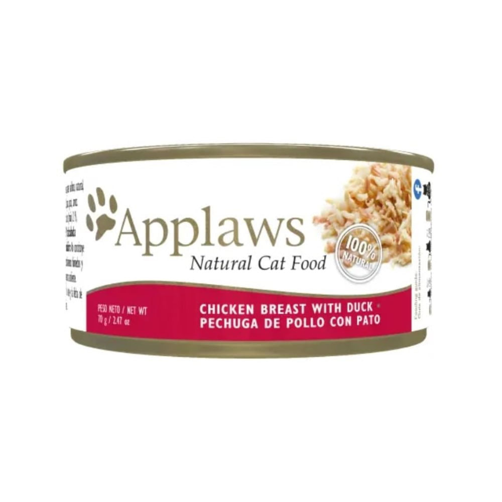 Applaws Gatos Lata Pechuga de Pollo con Pato 70 gr